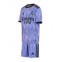 Real Madrid Antonio Rudiger #22 Fotballklær Bortedraktsett Barn 2022-23 Kortermet (+ korte bukser)